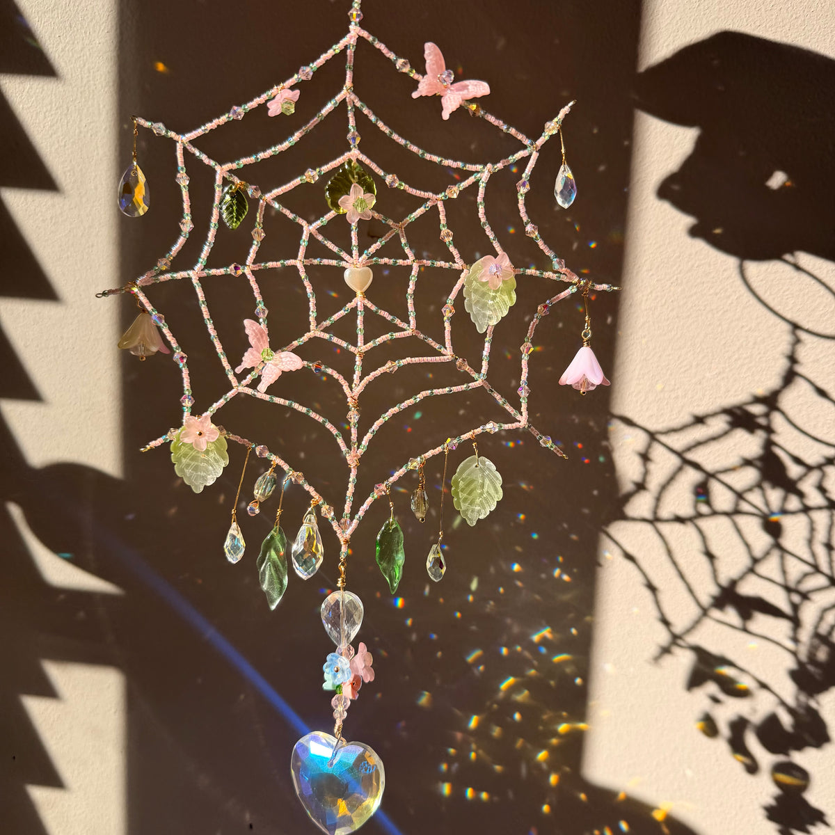 Mini Garden Spider Web Suncatcher
