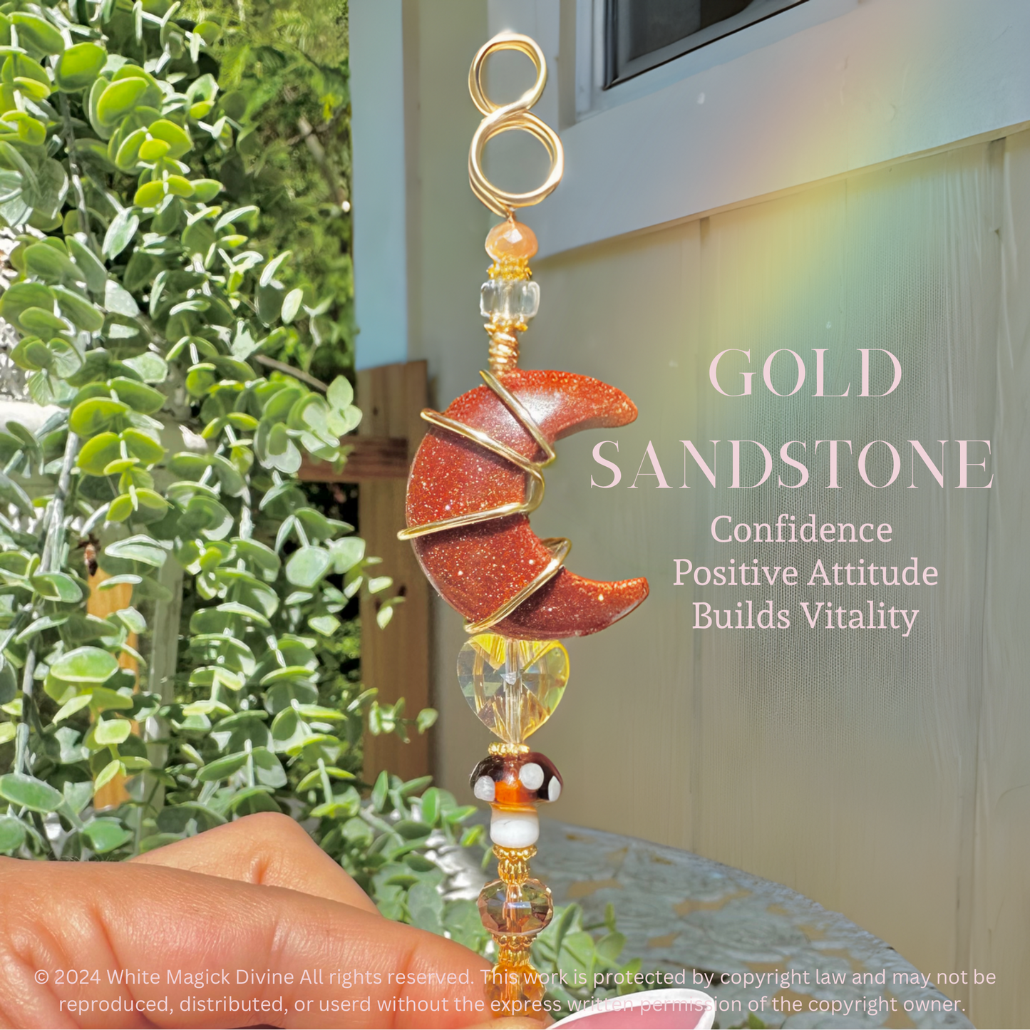 Crystal moon cigarette holder ring Long Nail Protector | Rose Quartz Aventurine Opalite Amazonite | Crystal Smoke ring | gift for smokers |