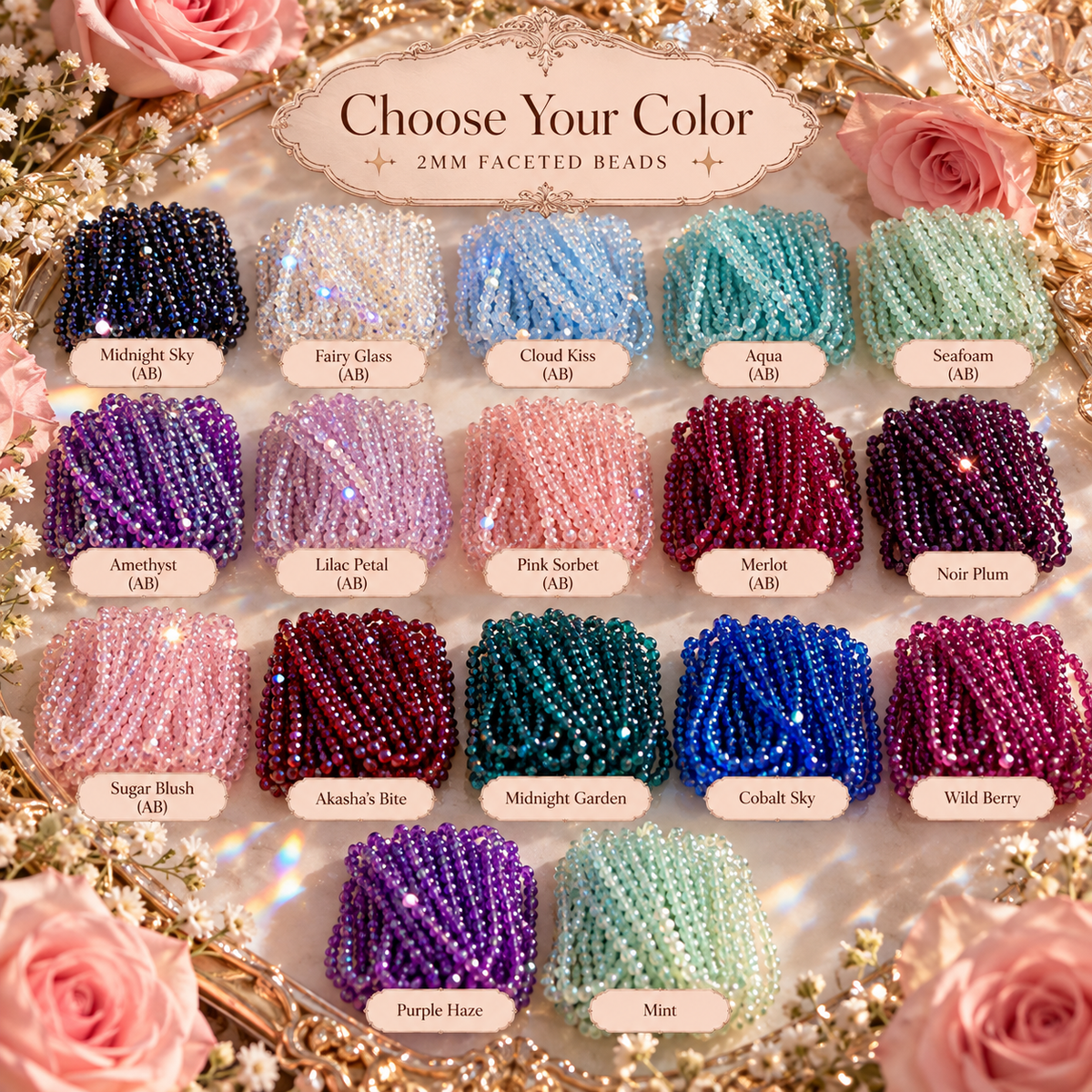 2mm Faceted Beads (presale)