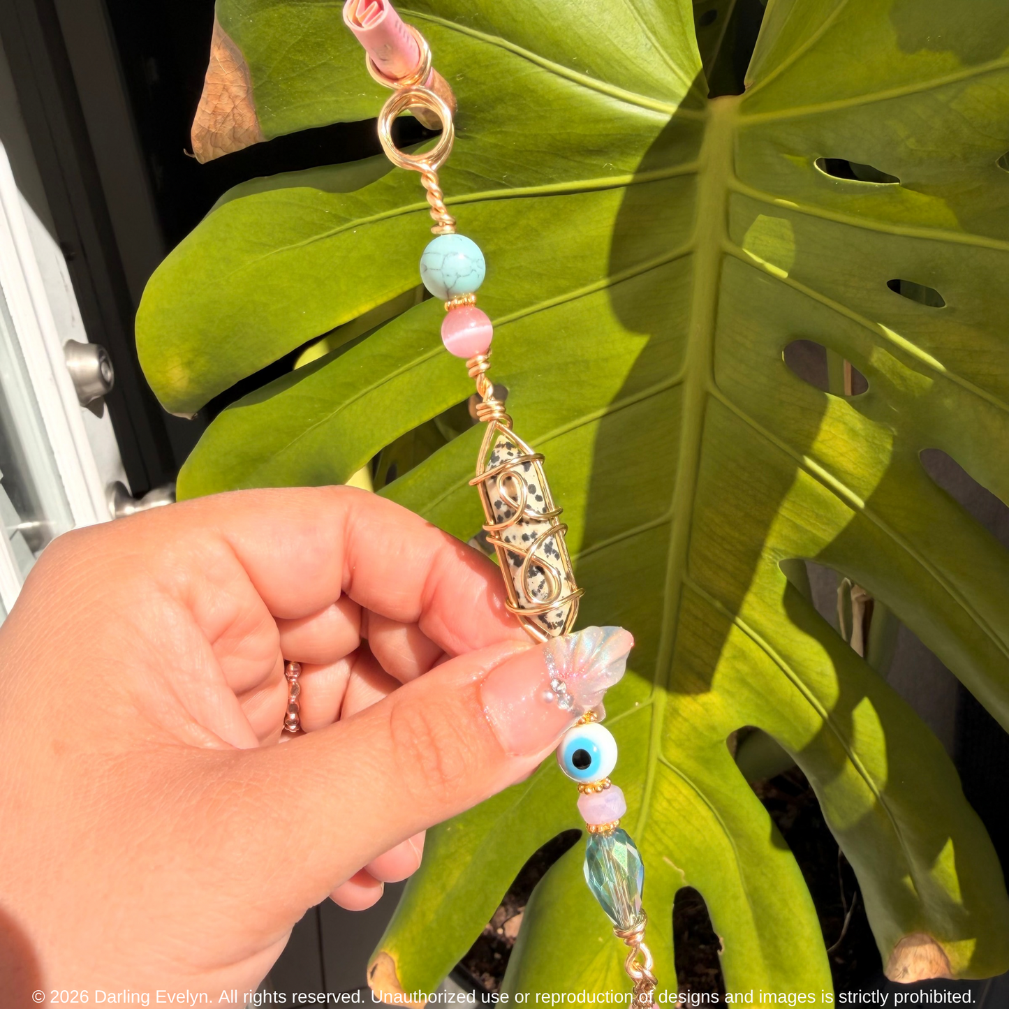 DALMATIAN DREAM SMOKE WAND ✧ Handmade Crystal Smoking Accessory