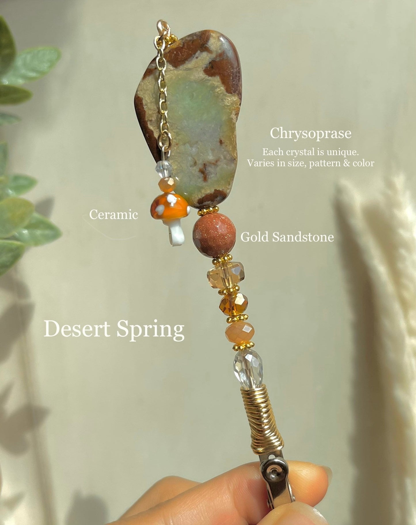 Earth Element Crystal Multi Use Clip