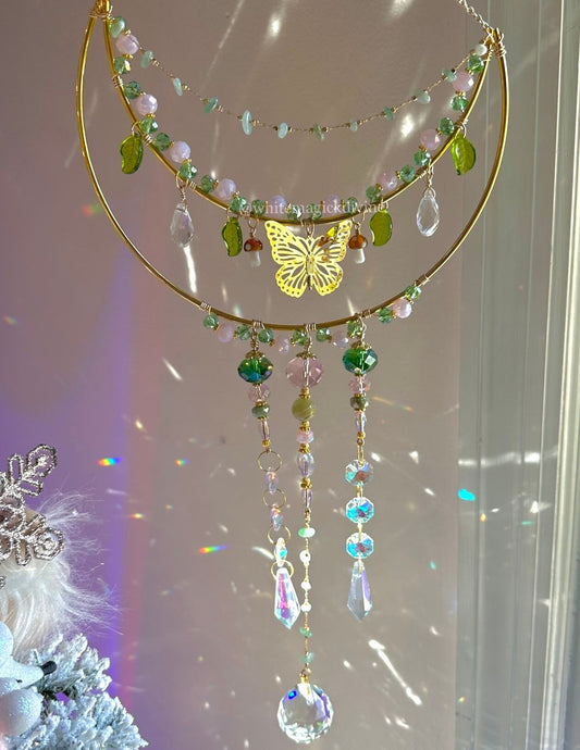 Fairy light Butterfly Crystal Sun Catcher