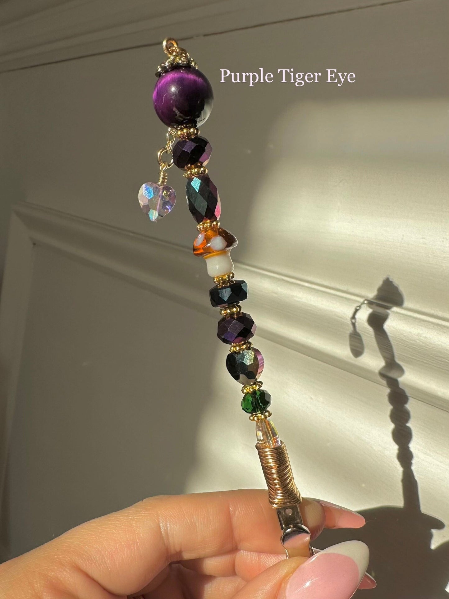 Mushroom Crystal Wand Clips