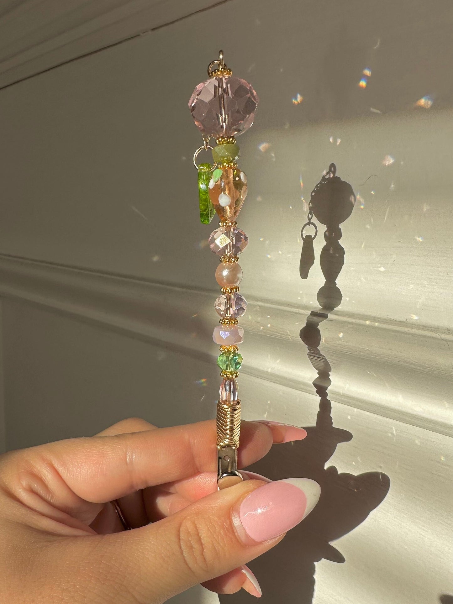 Mushroom Crystal Wand Clips