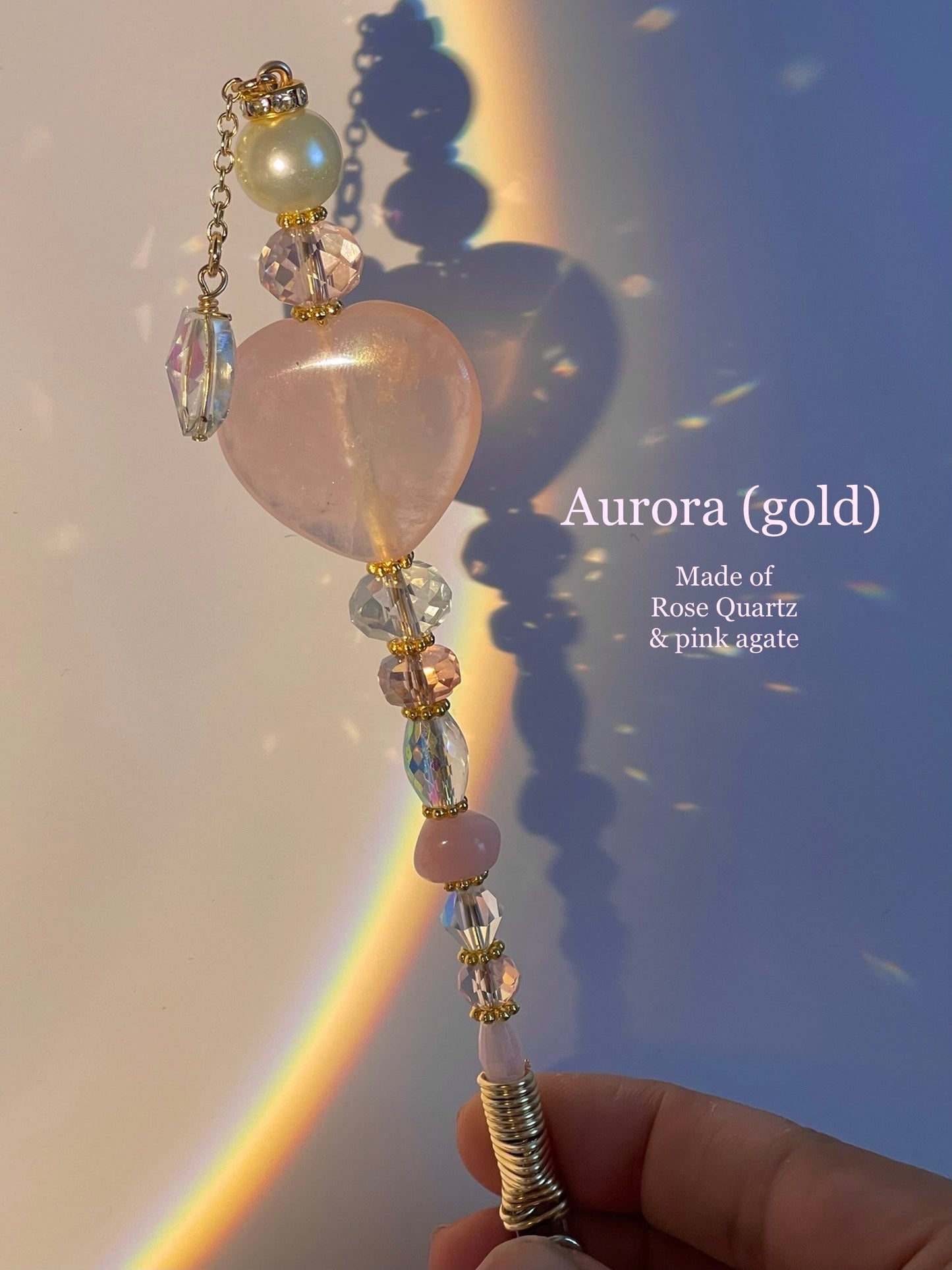 Crystal wand clip