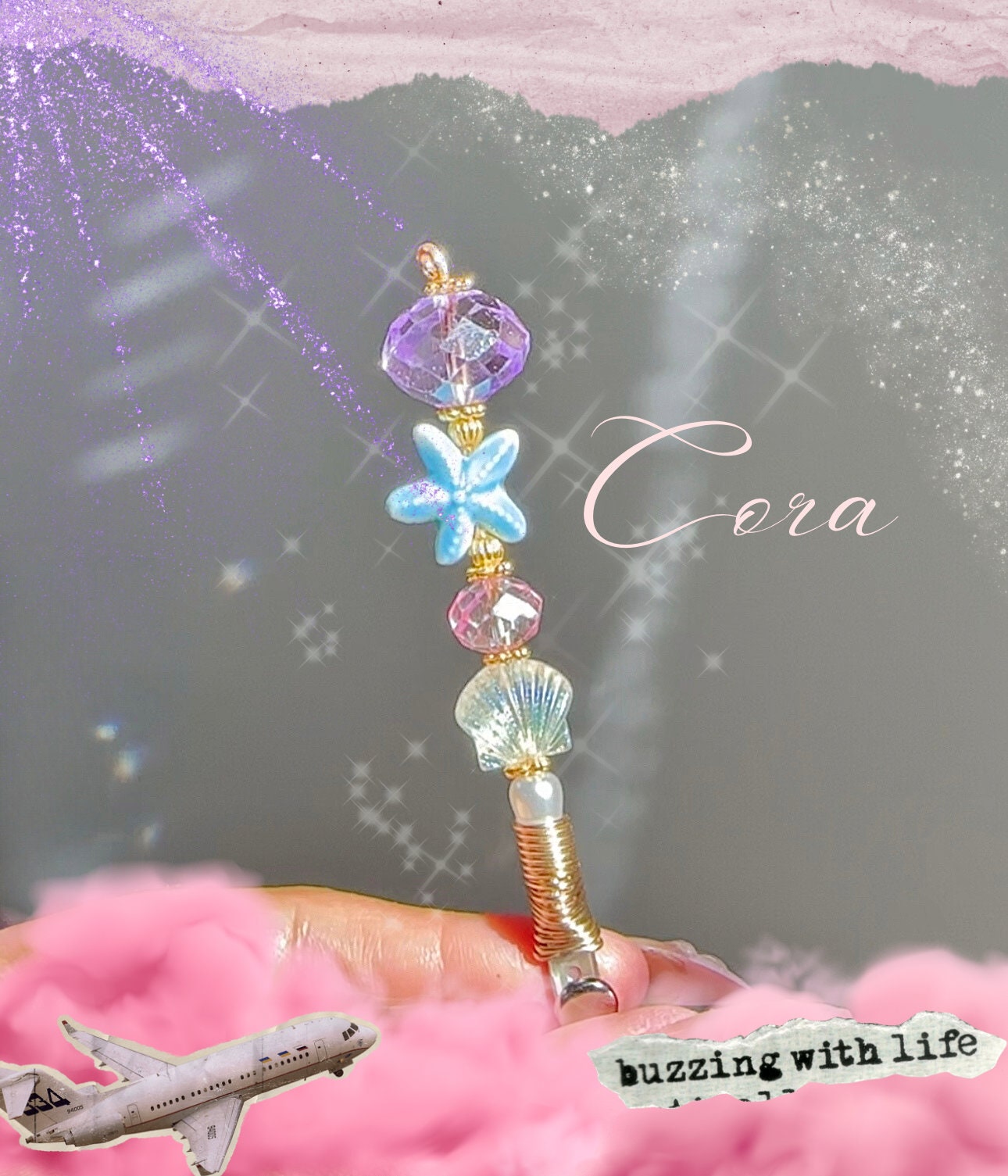 Venus Mini Crystal Wand clips