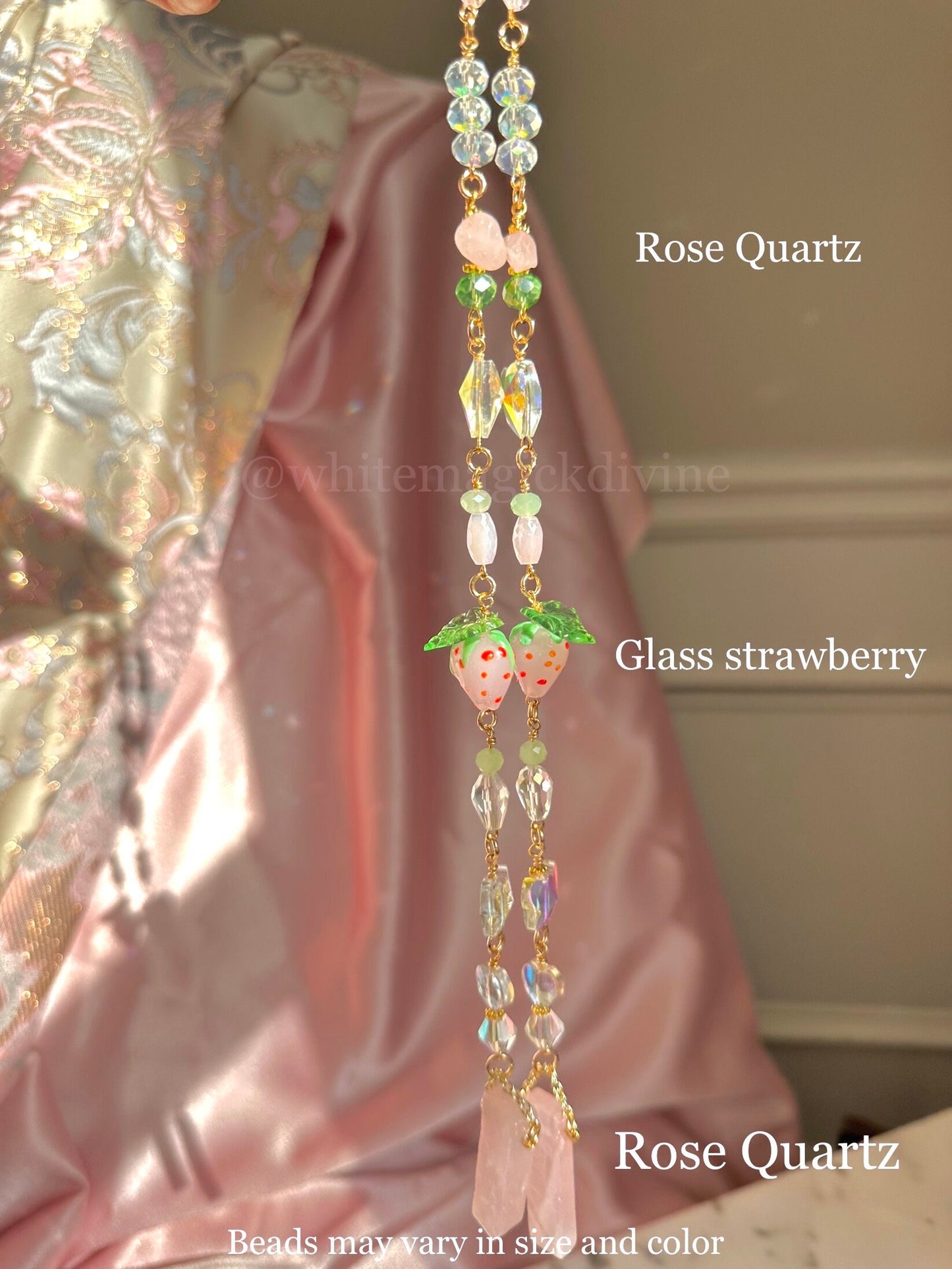 Strawberry Crystal Hair Jewelry