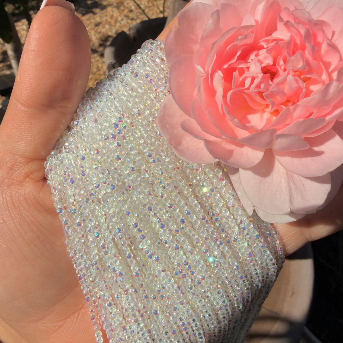 Sugar Cookie | Crystal Clear 2mm Rainbows Ab faceted glass beads