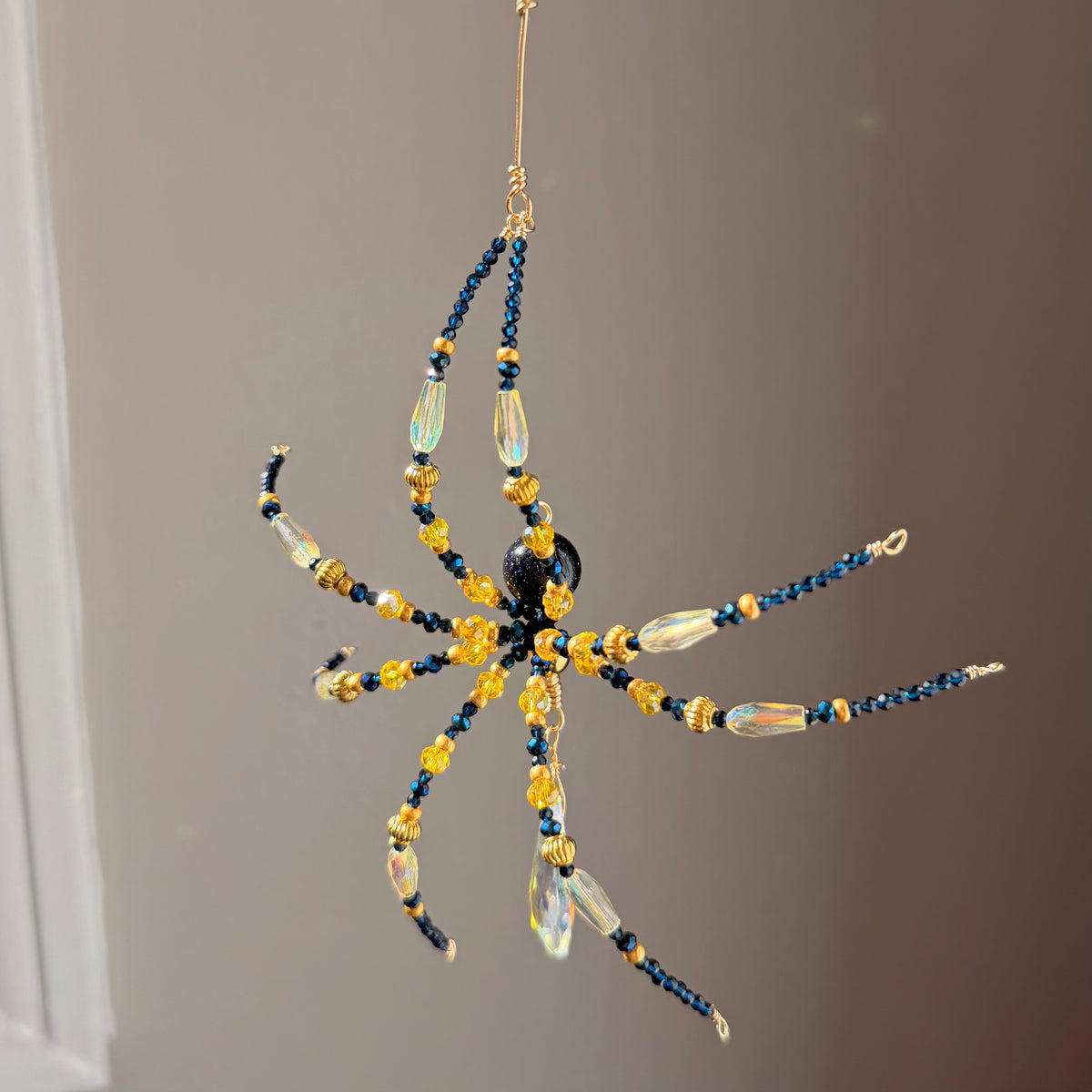 Starry Night Spider Web Suncatcher