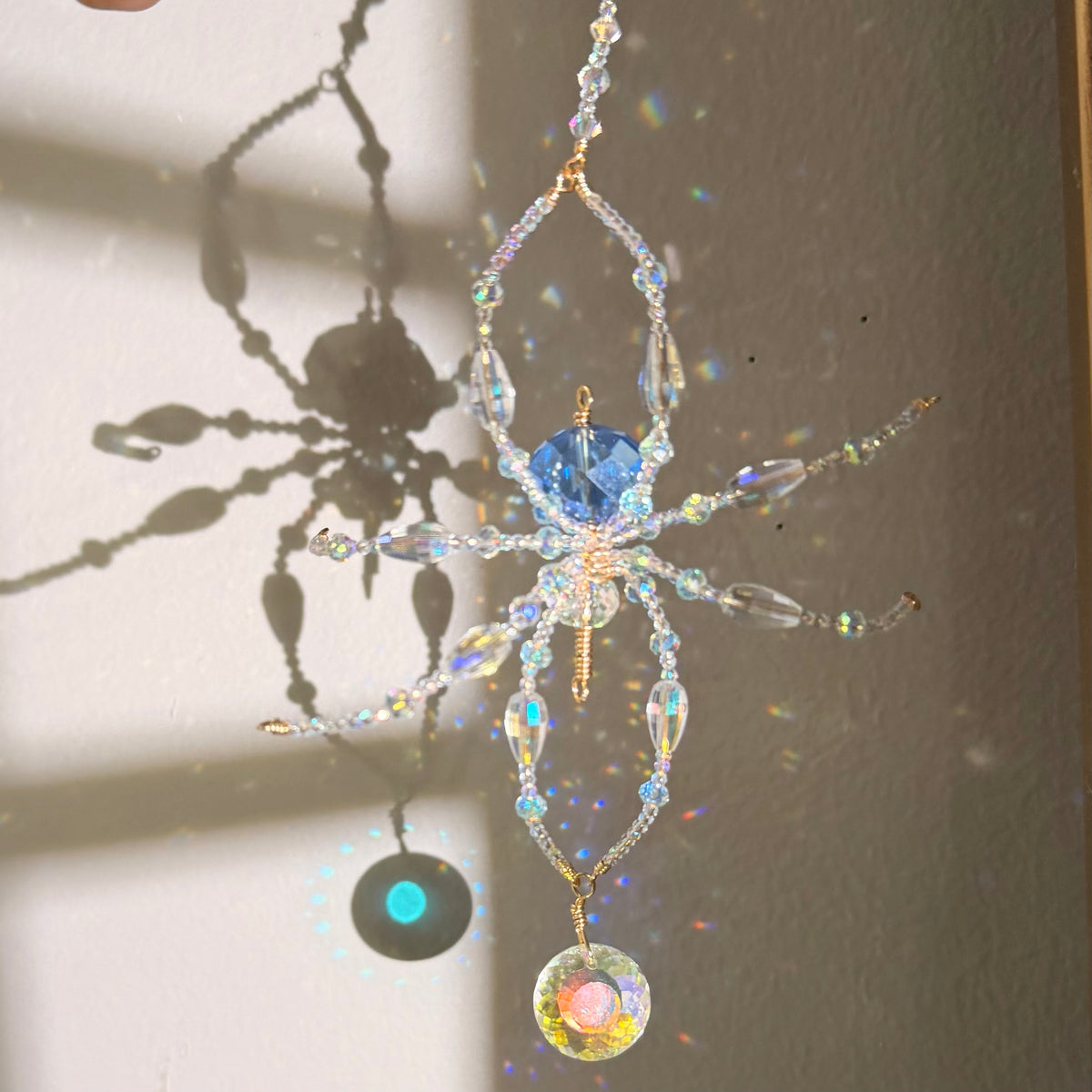 Blue Spider suncatcher Ornament