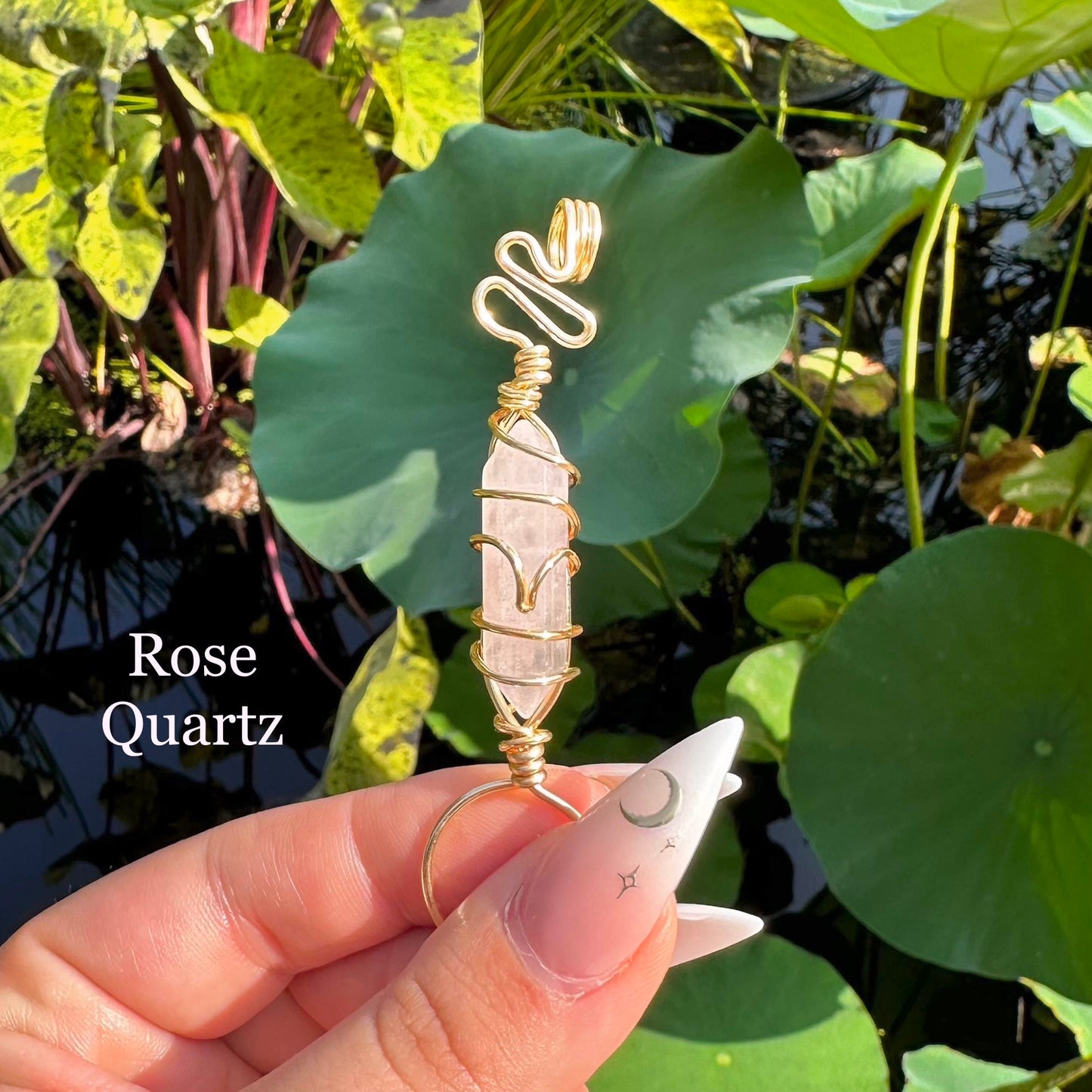 Crystal Points Cigarette Holder | Smoking Accessories | Rose Quartz Aventurine Opalite Malachite | gifts for smokers