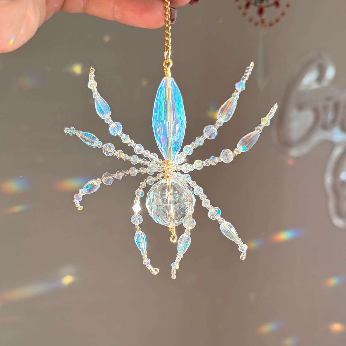 Crystal Spider Suncatcher Ornament