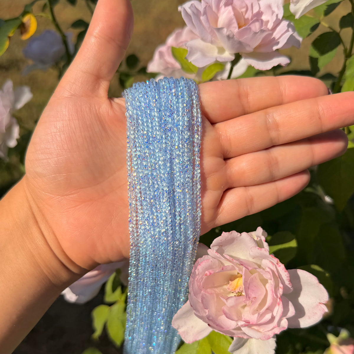 Periwinkle 2mm faceted ab beads