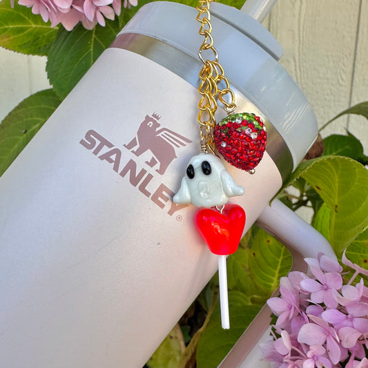 Loli Ghost Stanley Cup Straw Charm