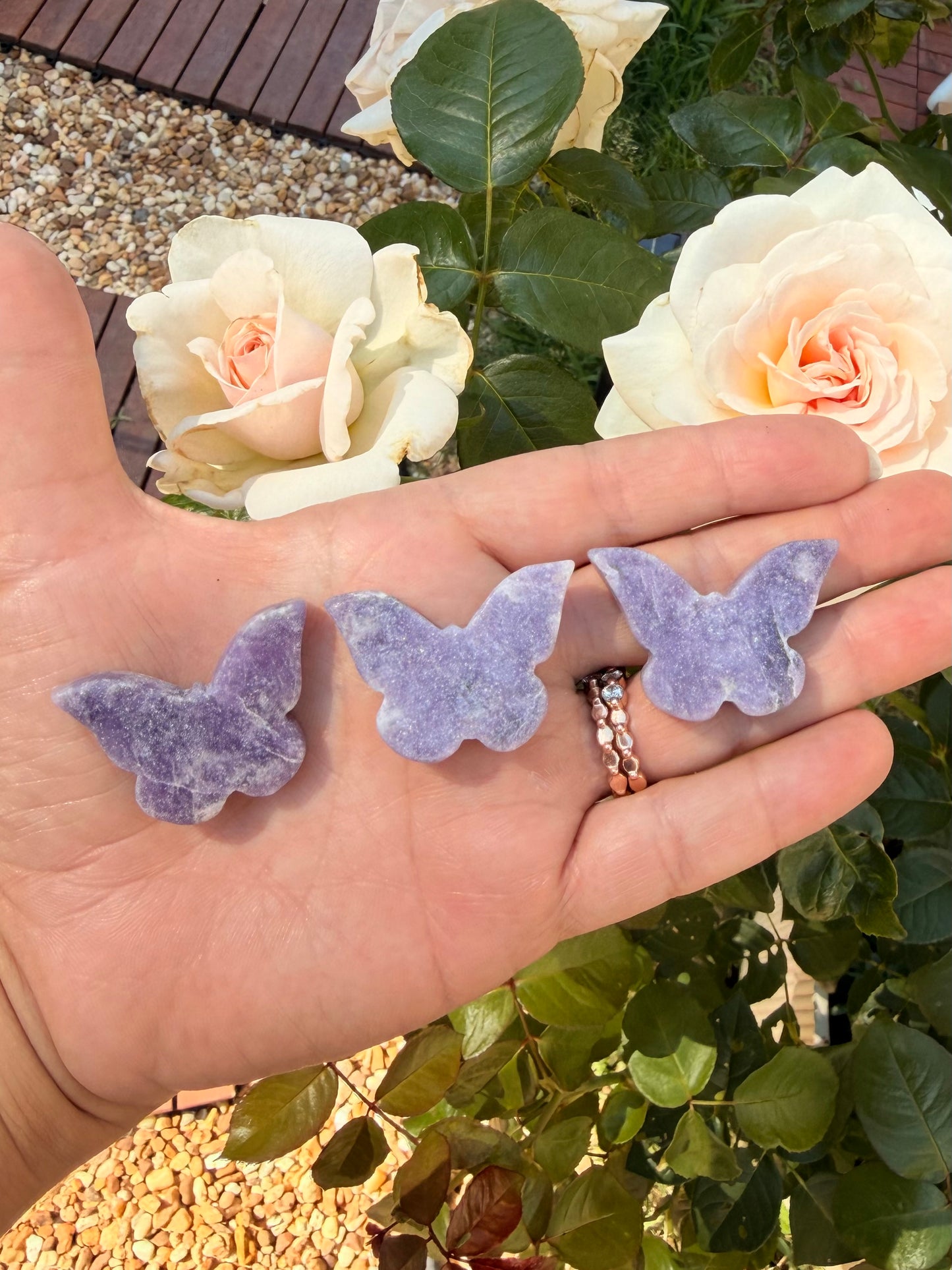 Lepidolite Butterfly Cabochon