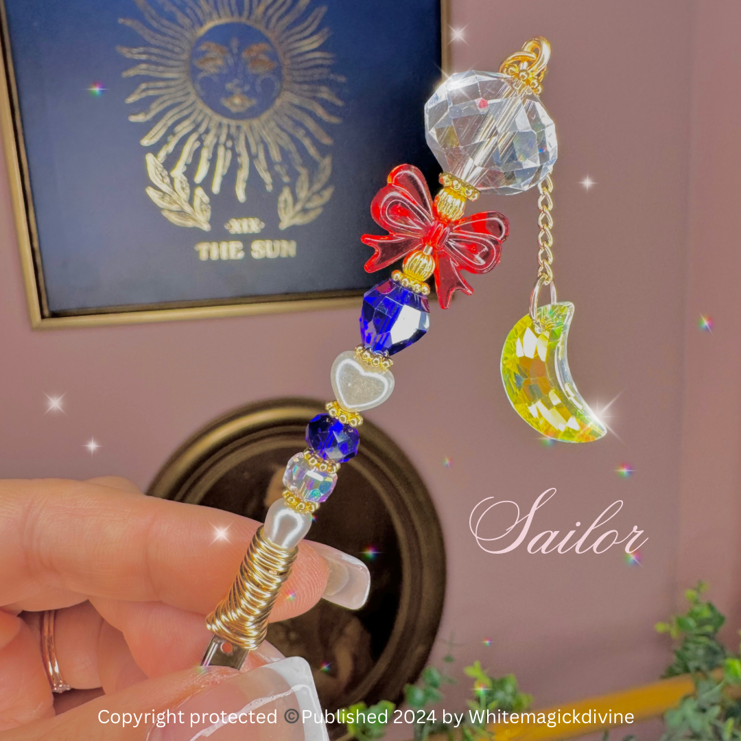 Coquette Bow Crystal Roach Clips