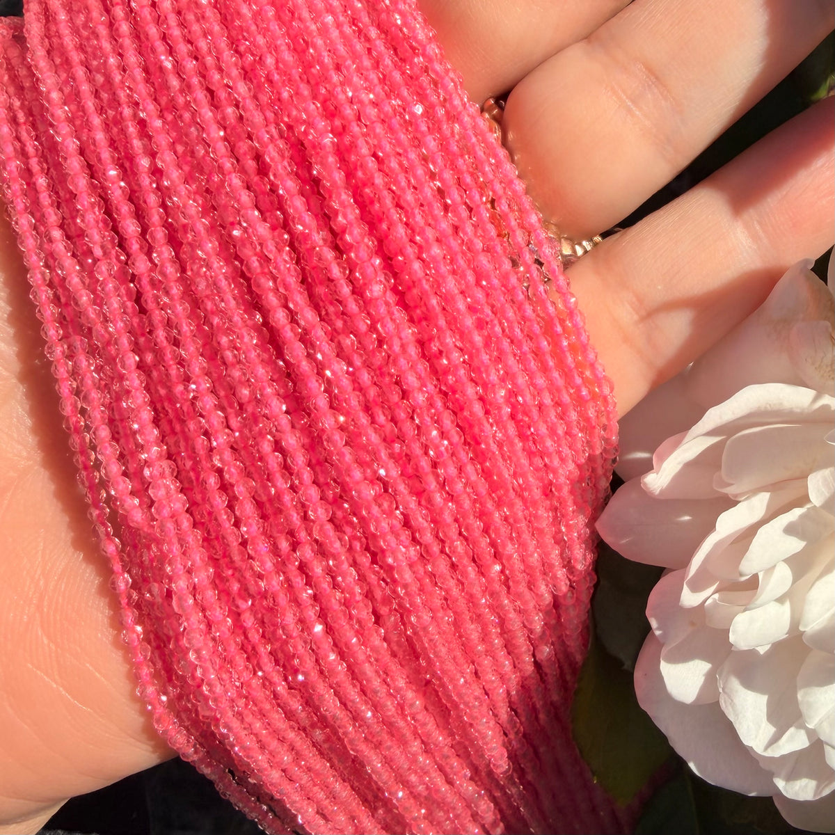 Pink Lemonade | Coral Pink 2mm Transparent beads