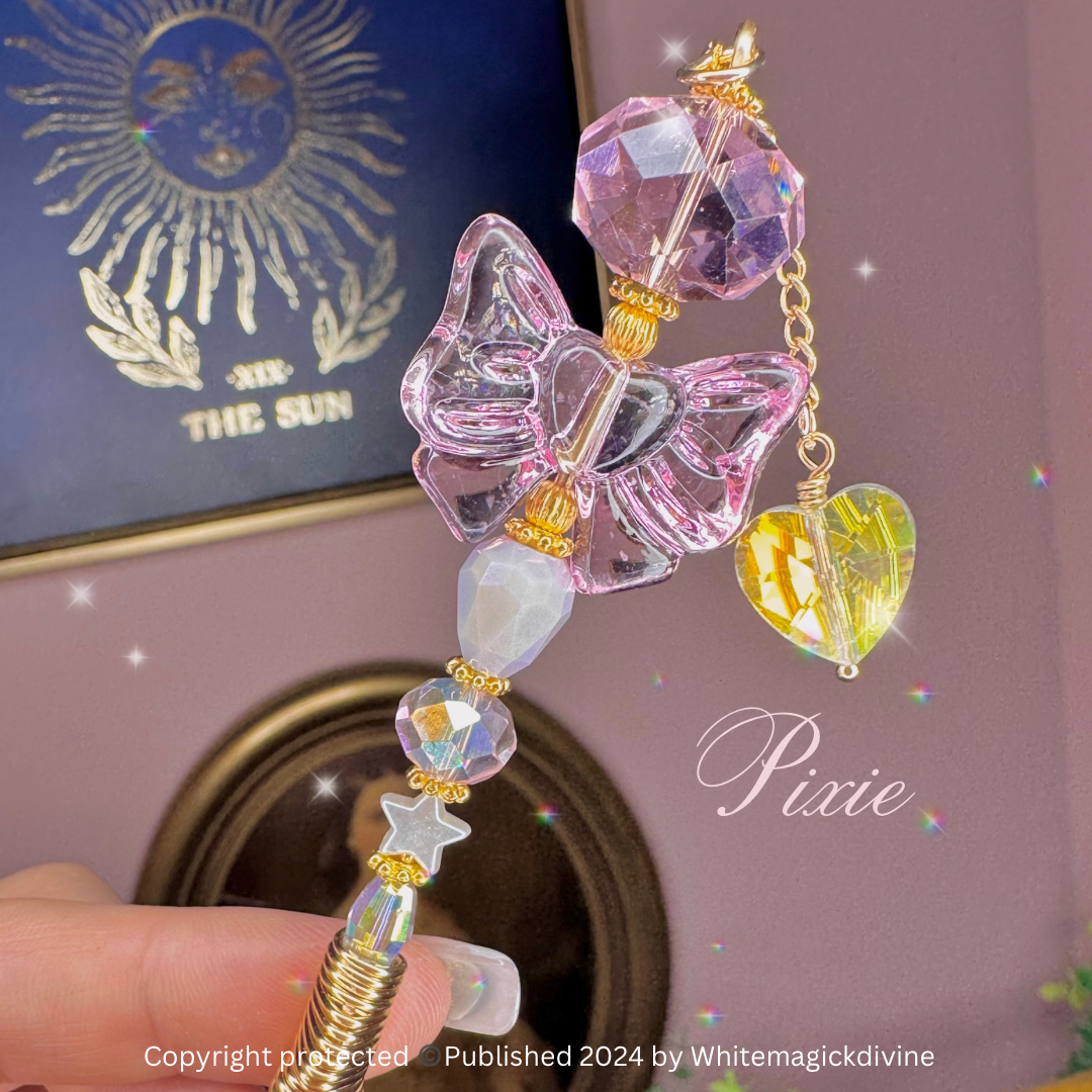 Coquette Bow Crystal Roach Clips