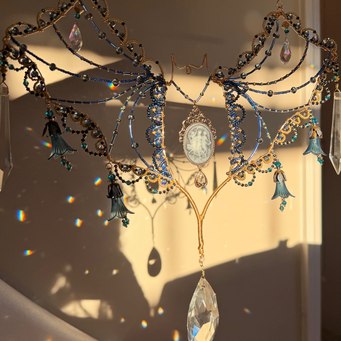 Bluebell Heiress Lace Bat Suncatcher