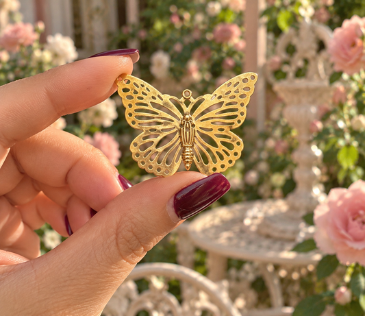 Golden Butterfly Filigree Component Finding