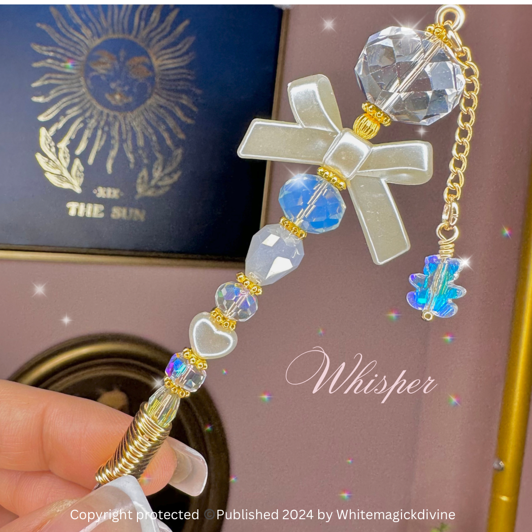 Coquette Bow Crystal Roach Clips