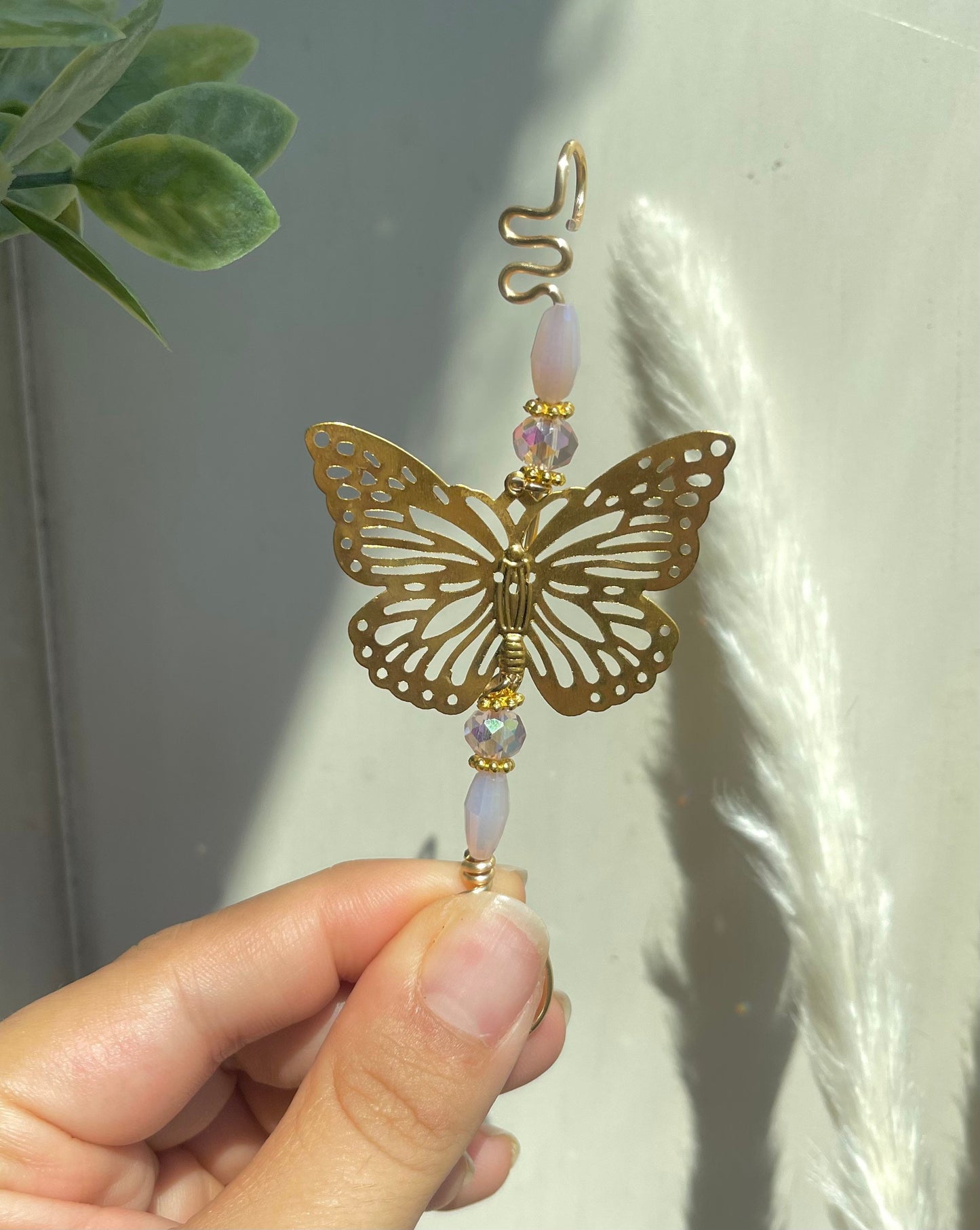 Golden Butterfly Smoke Holder