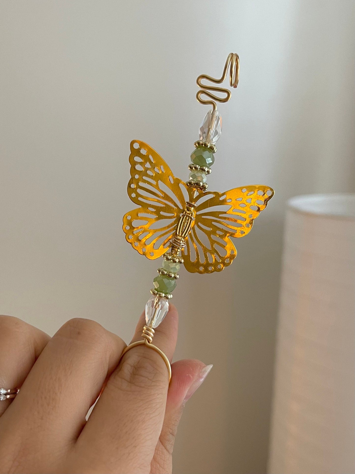 Golden Butterfly Smoke Holder