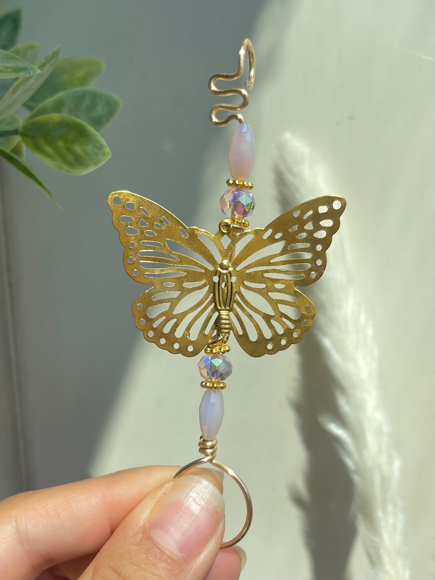 Golden Butterfly Smoke Holder