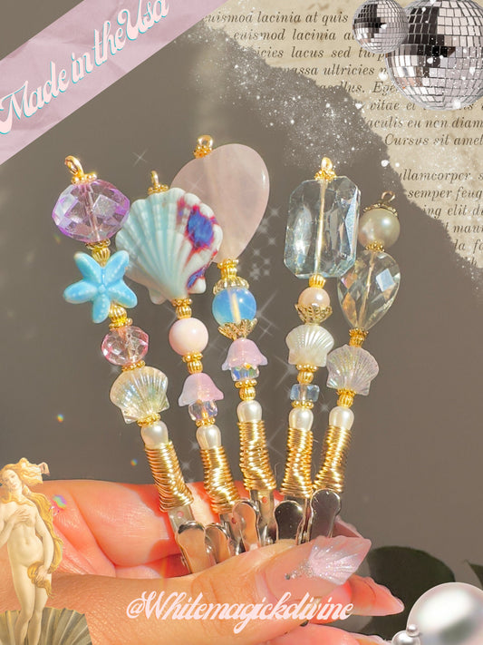 Venus Mini Crystal Wand clips